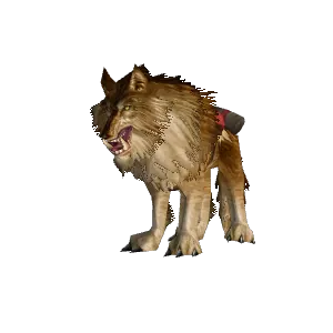 Freigestelltes Modell: Horn des Waldwolfs