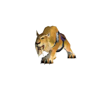 Freigestelltes Modell: Zügel der goldenen Säblerkatze