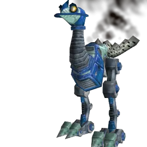 Freigestelltes Modell: Eisblauer Roboschreiter Mod. A