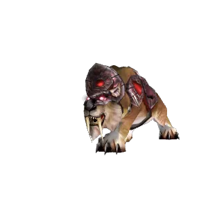 Freigestelltes Modell: Zügel des schnellen Dämmerungssäblers