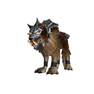 Freigestelltes Modell: Horn des schnellen braunen Wolfs