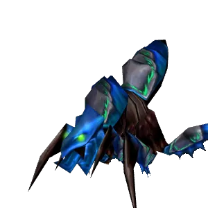 Freigestelltes Modell: Blauer Qirajiresonanzkristall