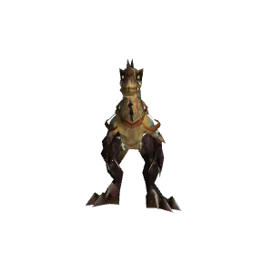 Freigestelltes Modell: Pfeife des Gifthautravasaurus
