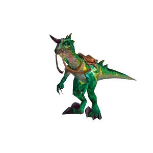 Freigestelltes Modell: Pfeife des smaragdfarbenen Raptors