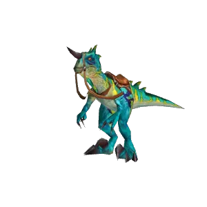 Freigestelltes Modell: Pfeife des türkisfarbenen Raptors