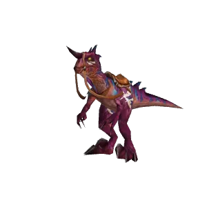 Freigestelltes Modell: Pfeife des violetten Raptors