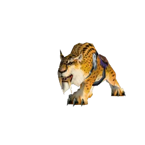 Freigestelltes Modell: Zügel des Leoparden