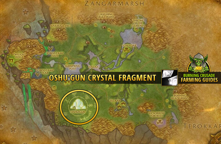 tbc classic farming oshugun crystal fragment nagrand