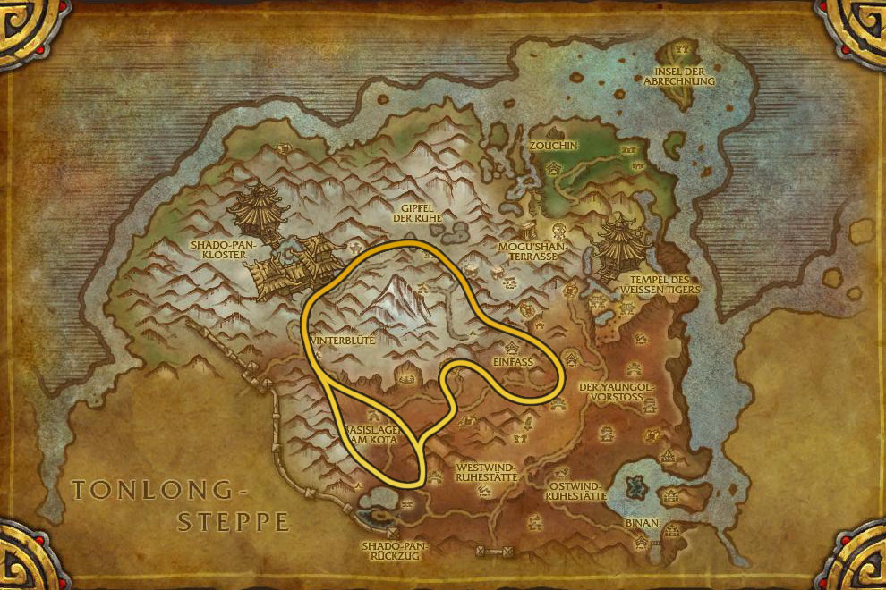 Kräuterkunde - Mists of Pandaria Classic 11 Mists of Pandaria Classic Kraeuterkunde Guide Kun Lai Gipfel