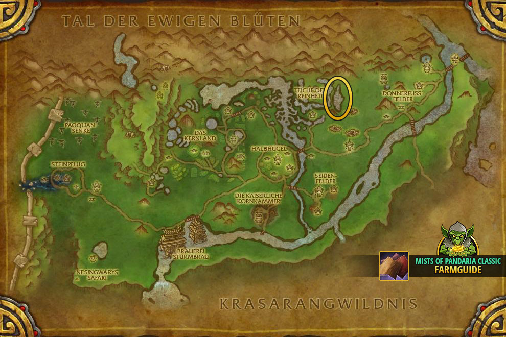 Mists of Pandaria Classic Farmspots Exotisches Leder farmen Tal der vier Winde II