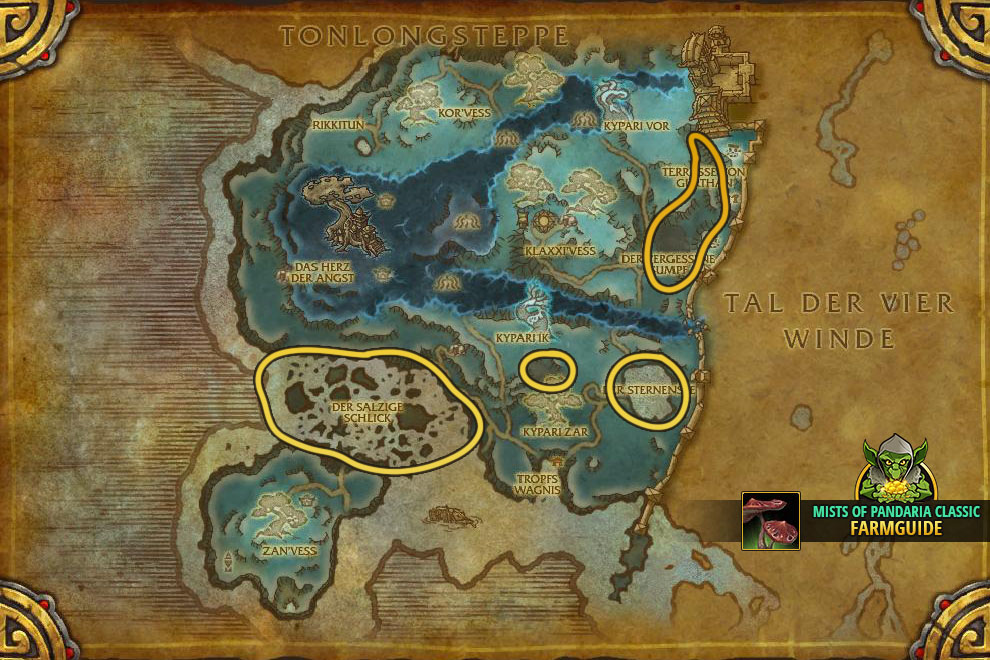 Mists of Pandaria Classic Farmspots Narrenkappe farmen Schreckensoede